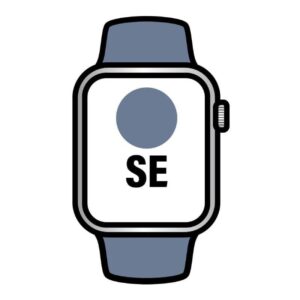 Apple Watch SE/ GPS/ 44mm/ Caja de Aluminio/ Correa Deportiva Azul Denim M/L