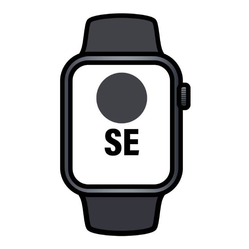 Apple Watch SE/ GPS/ Cellular/ 44mm/ Caja de Aluminio Medianoche/ Correa Deportiva Medianoche S/M