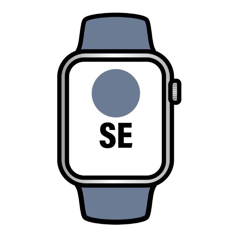 Apple Watch SE/ GPS/ Cellular/ 44mm/ Caja de Aluminio/ Correa Deportiva Azul Denim M/L