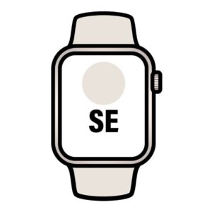 Apple Watch SE/ GPS/ Cellular/ 44mm/ Caja de Aluminio Blanco Estrella/ Correa Deportiva Blanco Estrella S/M