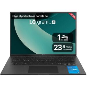 Portátil LG Gram 16ZD90RU-G.AX55B Intel Core i5-1334U/ 16GB/ 512GB SSD/ 16'/ Sin Sistema Operativo