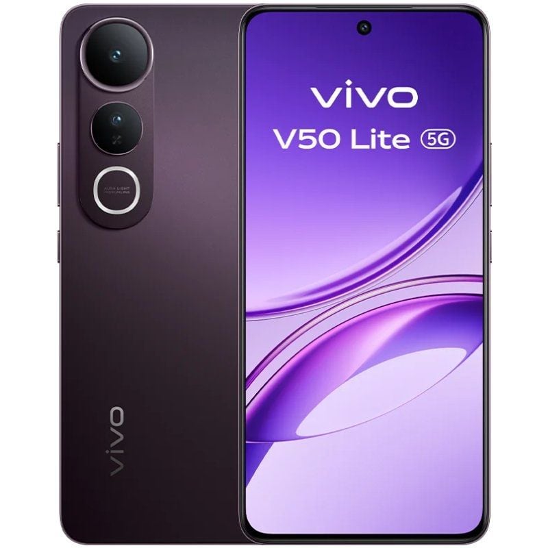 Smartphone Vivo V50 Lite 12GB/ 512GB/ 6.77'/ 5G/ Negro Fantasmal