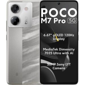 Smartphone Xiaomi POCO M7 Pro 12GB/ 512GB/ 6.67'/ 5G/ Plata